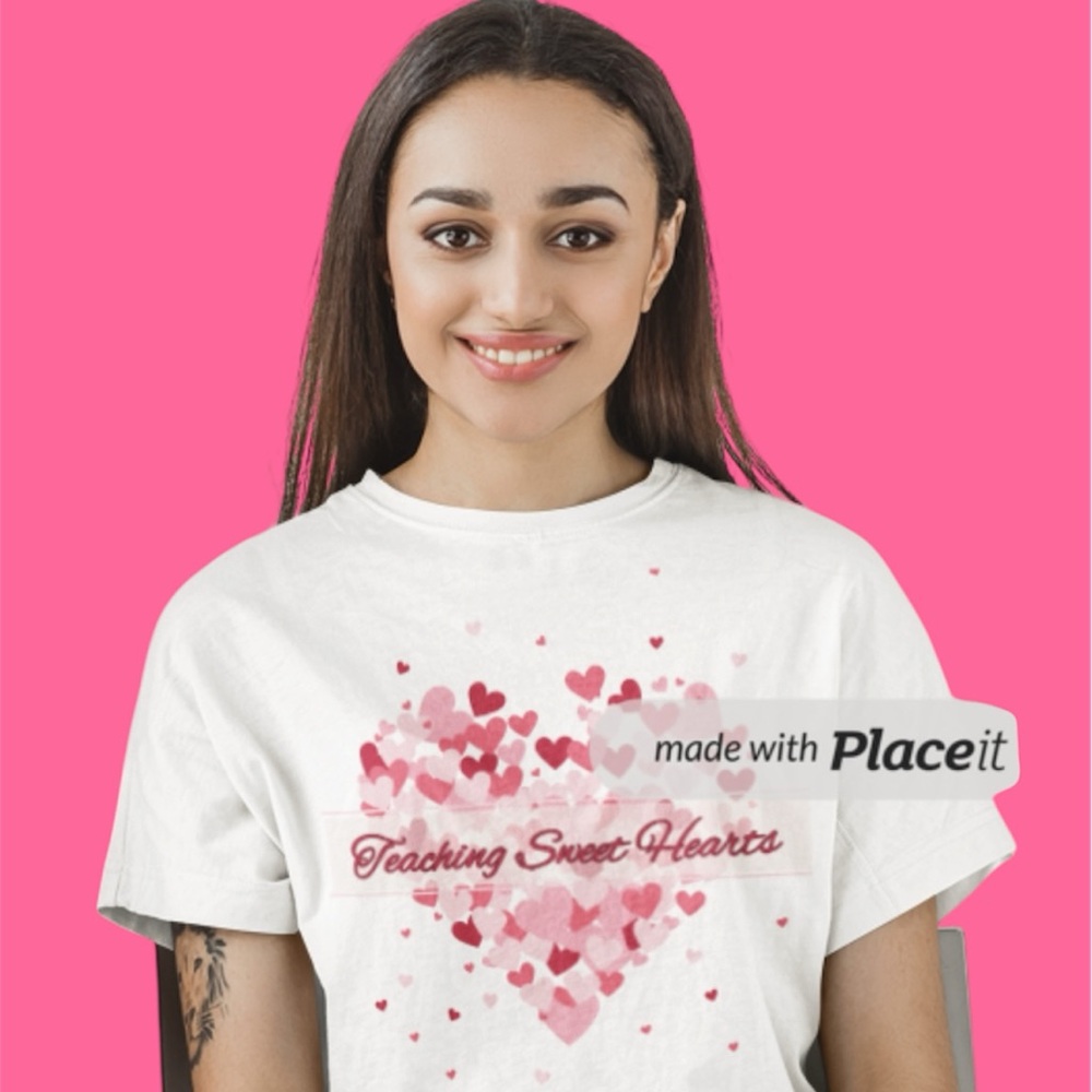 Teaching Sweet Hearts Tshirt Teacher gift Custom made
